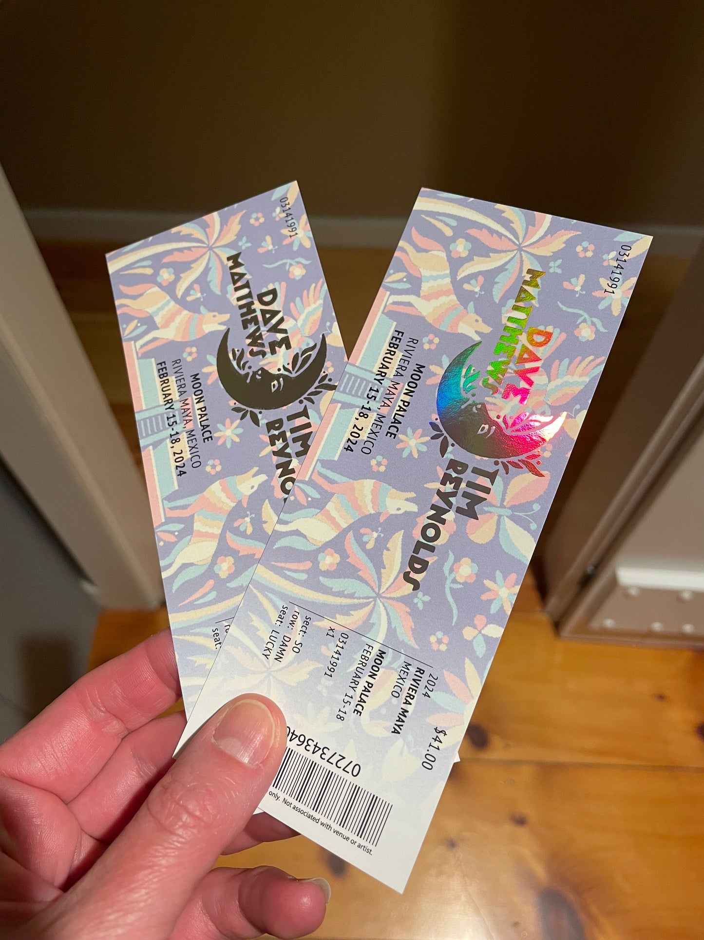 Dave + Tim 2024 Mexico Commemorative Ticket