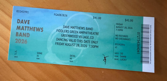Greenwood 8.28.26 + 8.29.26 Commemorative Ticket Summer Tour 2026