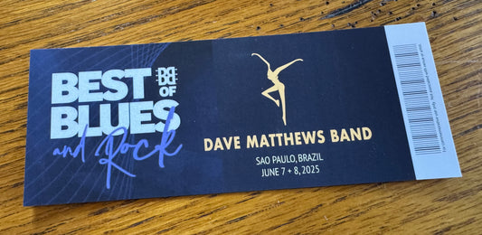 Commemorative Ticket Brazil 6.7.25 + 6.8.25 | Physical Concert Ticket Souvenir Keepsake Gift